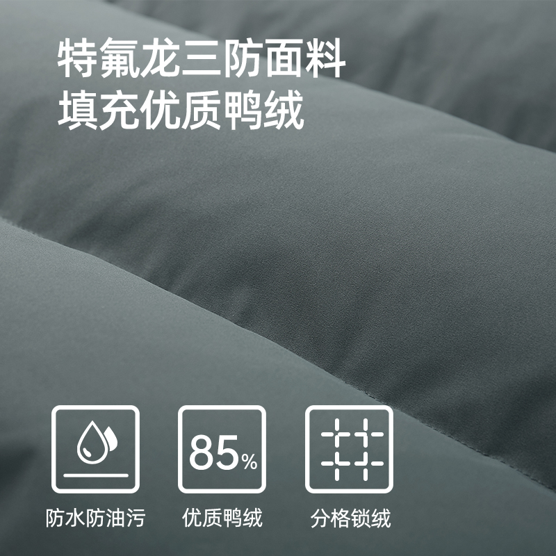 骆驼男装三防羽绒服男冬季2024新款连帽加绒加厚保暖短款防寒外套