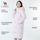 Camel down jacket ກາງແຈ້ງແບບດຽວກັນແບບຍາວສໍາລັບຜູ້ຊາຍແລະແມ່ຍິງ