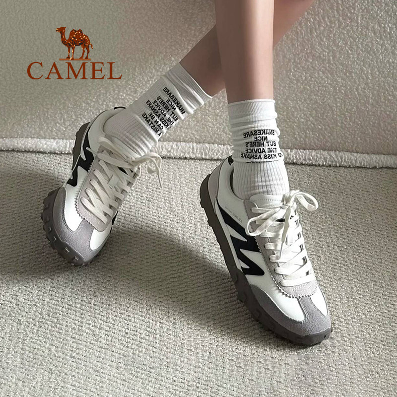 骆驼山海运动鞋女款2026春季新款女鞋防滑鞋子复古德训鞋男士板鞋,淘宝优惠券,粉丝福利购,淘宝优惠卷