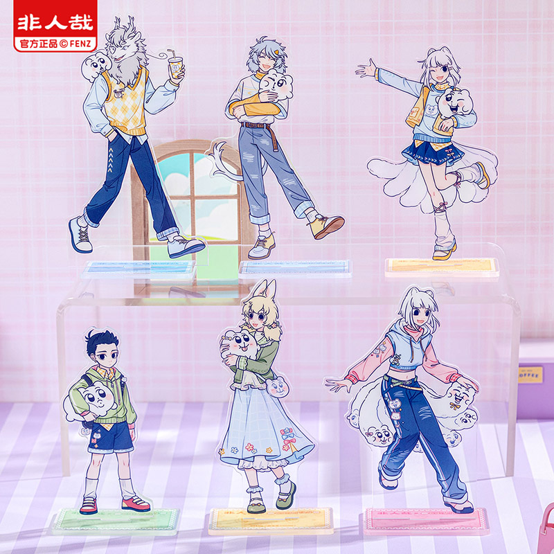 非人哉X奇米蛋联名亚克力立牌Chimitan原创卡通角色立绘桌面摆件 - 图0