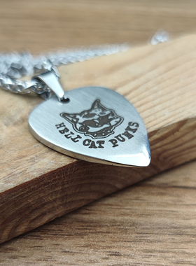 拨片项链东城卫陈德修钛钢可弹奏