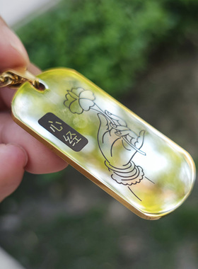 心经佛牌项链佛手莲花雕刻军牌