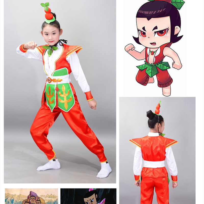 新款儿童成人金刚葫芦娃表演服舞台服葫芦兄弟奔跑吧兄弟同款服装