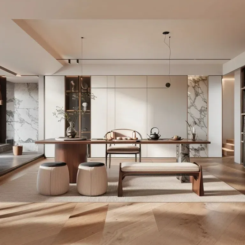 茶空间家具实木泡茶桌简约现代桌椅组合家用茶桌办公新中式禅意风,淘宝优惠券,粉丝福利购,淘宝优惠卷