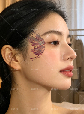 闪粉高颜值儿童蝴蝶纹身贴