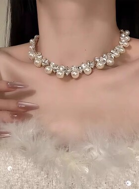 洛神月光超仙闪钻珍珠项链女高级