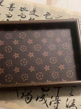 高档胡桃木复古长方形轻奢首饰收纳酒杯木质茶水文玩茶盘托盘家用