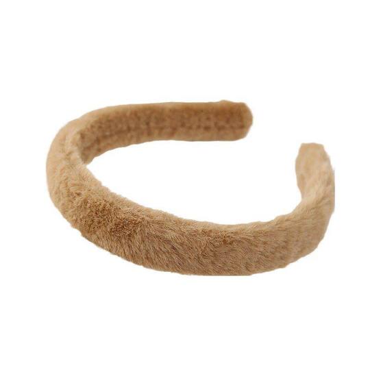 简约可爱毛绒发箍女秋冬洗脸化妆网红压发头箍高颅顶发捆发卡头饰