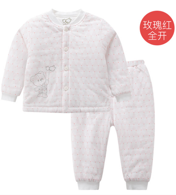 拉比童装专卖 小熊拉比全开服套装婴儿童肩开保暖棉衣裤家居睡衣,淘宝优惠券,粉丝福利购,淘宝优惠卷