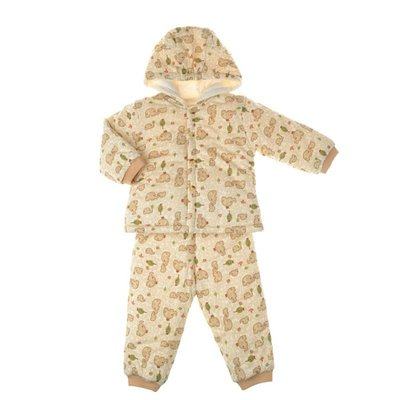 拉比童装专卖 小熊拉比全开服套装婴儿童肩开保暖棉衣裤家居睡衣,淘宝优惠券,粉丝福利购,淘宝优惠卷