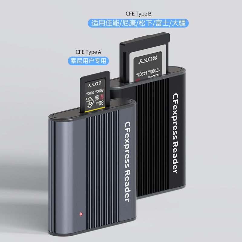 CFB/CFA读卡器cfexpress TYPEA相机存储卡cfea高速USB3.1适用雷克沙天硕索尼a1/a7m4/a7r5尼康Z7/Z8/Z9佳能R5 - 图1