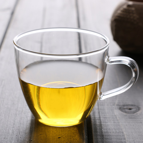 耐热玻璃品茗杯小茶杯功夫茶具杯子闻香杯带把品茶杯加厚6个包邮-图2