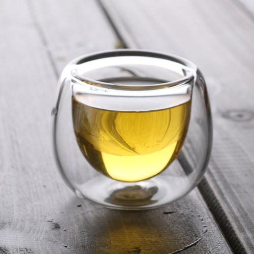 耐热玻璃品茗杯小茶杯功夫茶具杯子闻香杯带把品茶杯加厚6个包邮-图0