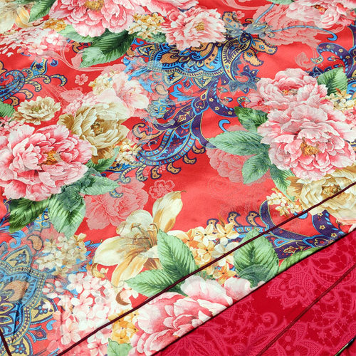 欧式加厚提花磨毛四件套贡缎结婚四件套婚庆全纯棉床上用品1.8m床 - 图3