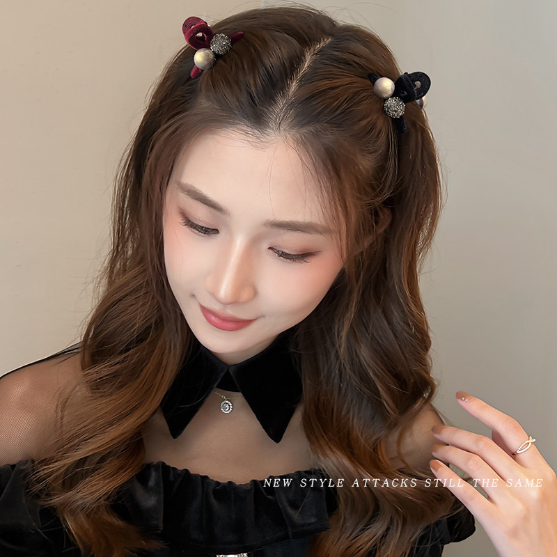 高级感珍珠发夹女小号抓夹前额头发夹子侧边刘海发卡秋冬边夹头饰,淘宝优惠券,粉丝福利购,淘宝优惠卷