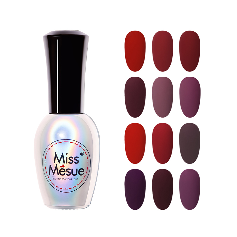磨砂封层梅子色光疗甲油胶美甲店专用秋冬莫兰迪流行车厘子酒红色 - 图3