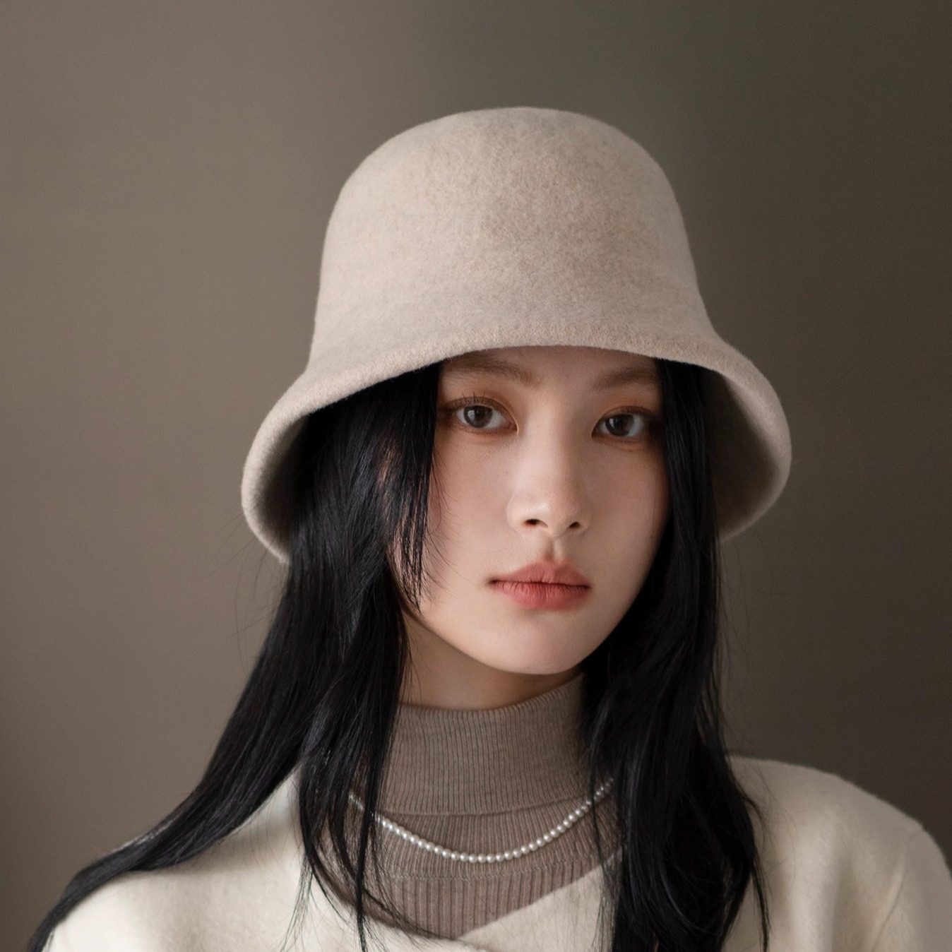 疯帽子 100纯羊毛渔夫帽女 简约静奢通勤纯色百搭盆帽子2026年新,淘宝优惠券,粉丝福利购,淘宝优惠卷