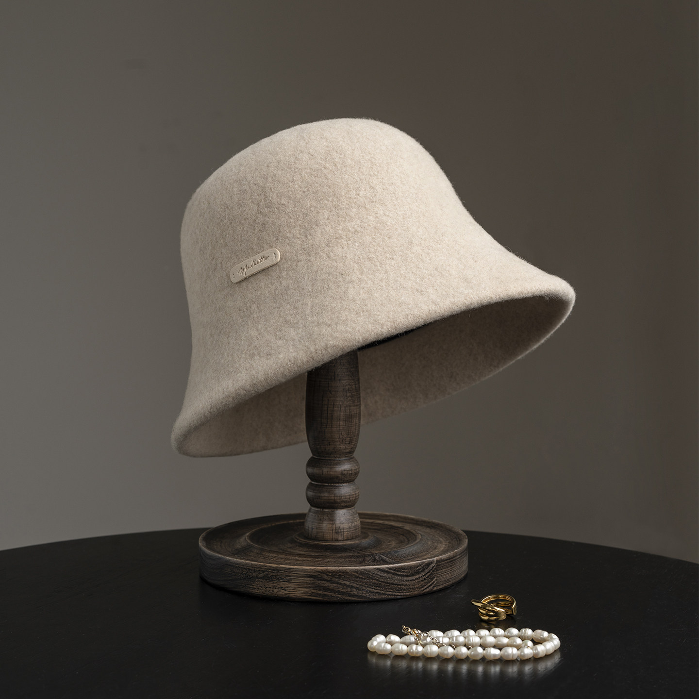 疯帽子 100纯羊毛渔夫帽女 简约静奢通勤纯色百搭盆帽子2026年新,淘宝优惠券,粉丝福利购,淘宝优惠卷