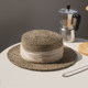 Crazy Hat Straw Hat Natural Salt Water Grass Hollow Grass Hat Retro Flat Hat Women Summer Vacation 25 Years New