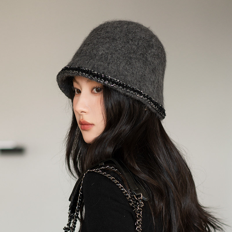 疯帽子 miu系兔毛渔夫帽子女小香风羊毛盆帽水桶帽显脸小秋冬新,淘宝优惠券,粉丝福利购,淘宝优惠卷