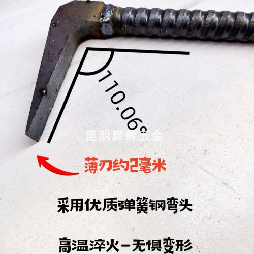 空心木工专用撬棍撬棒拆模撬棍建筑翘棍撬杠手工锻打木模专用工具 - 图2
