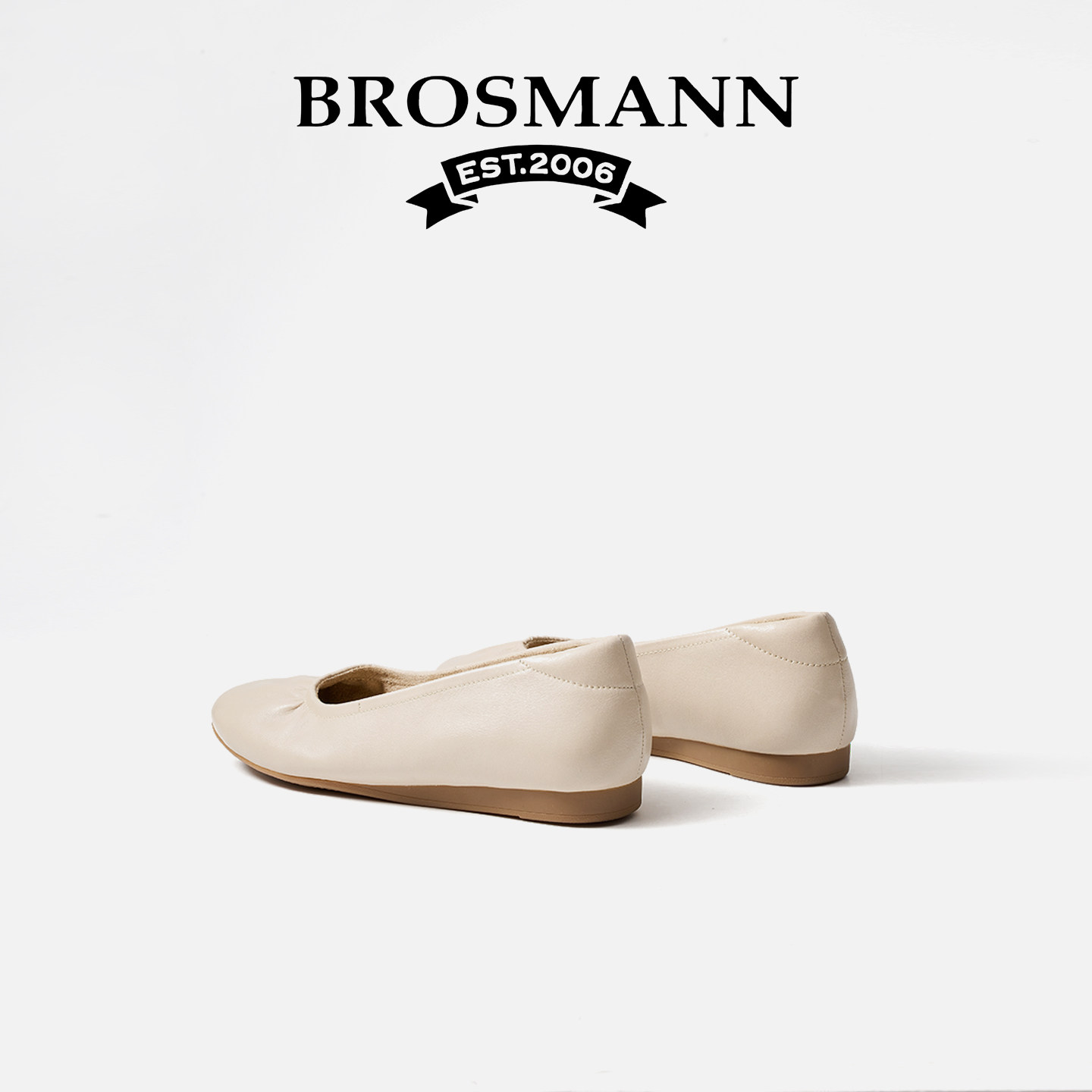 宝舒曼圆头皮鞋女款2026新款单鞋冬真皮平底鞋浅口牛皮芭蕾舞女鞋,淘宝优惠券,粉丝福利购,淘宝优惠卷