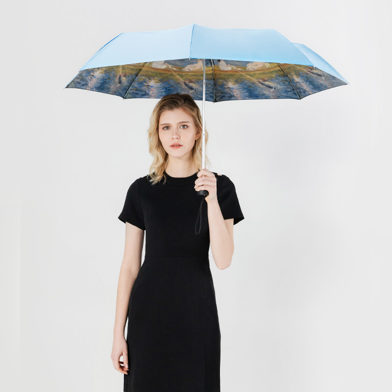 fulton英国王室进口富尔顿梵高麦田雨伞女小巧口袋伞晴雨伞便携