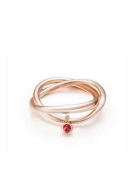 ROSEONLY18k玫瑰金戒指