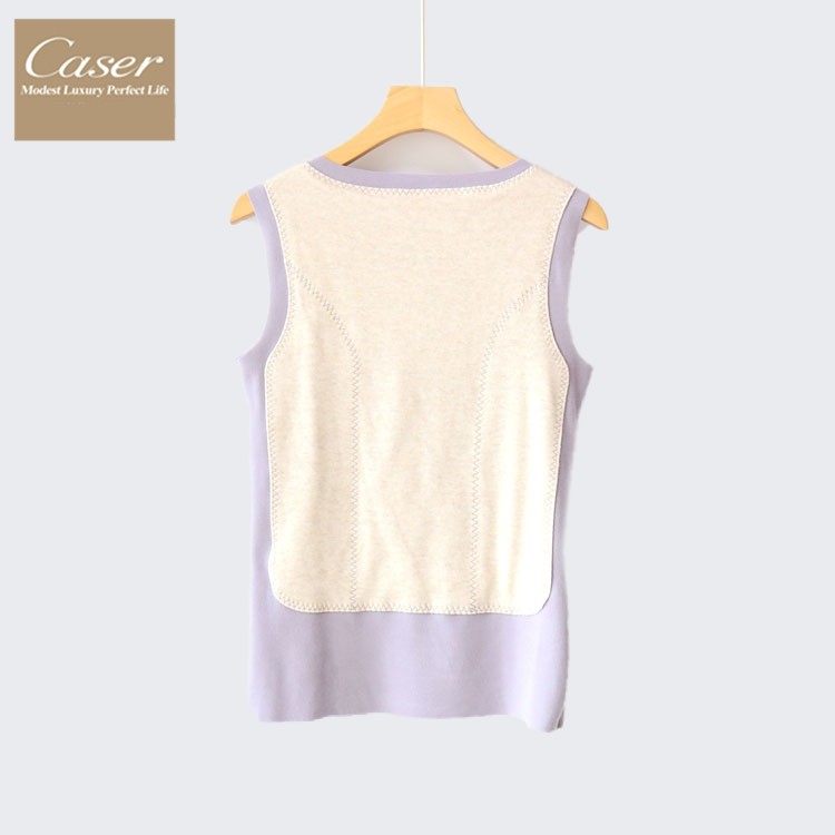 凯撒caser女士加厚暖姜绒羊绒前后大贴片背心BJ53-3132秋冬保暖,淘宝优惠券,粉丝福利购,淘宝优惠卷
