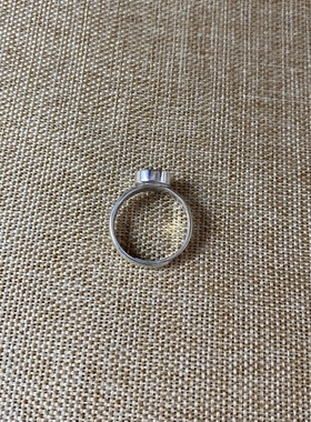 女士 青花瓷戒指 老瓷片 925银 手工饰品 简约百搭 流行 古瓷首饰