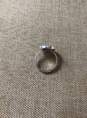 女士 青花瓷戒指 老瓷片 925银 手工饰品 简约流行 古瓷首饰 百搭