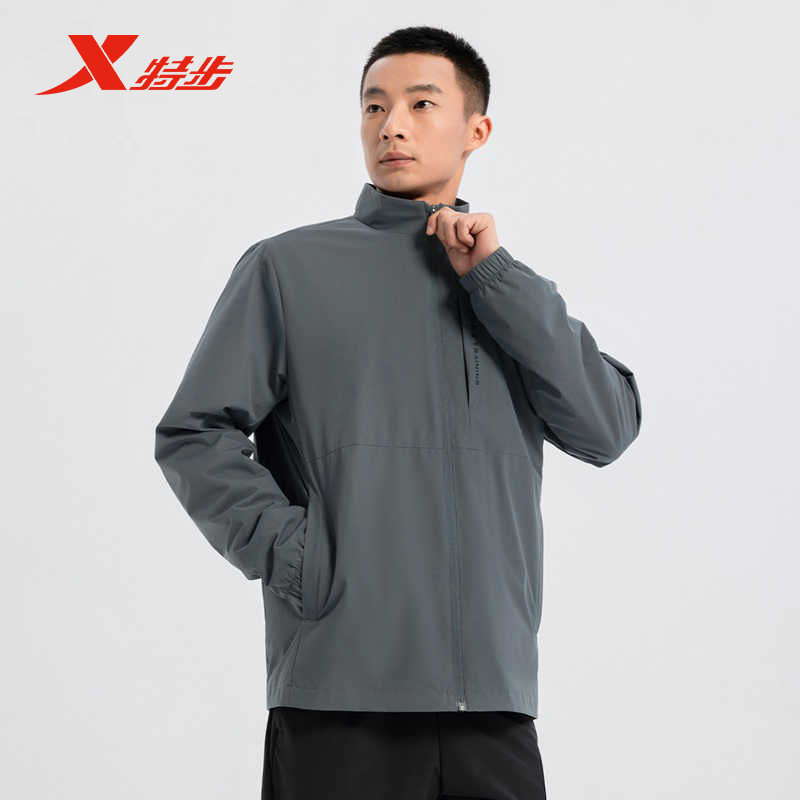 特步双层风衣防泼水外套男2025春季新款保暖运动上衣975129150086,淘宝优惠券,粉丝福利购,淘宝优惠卷