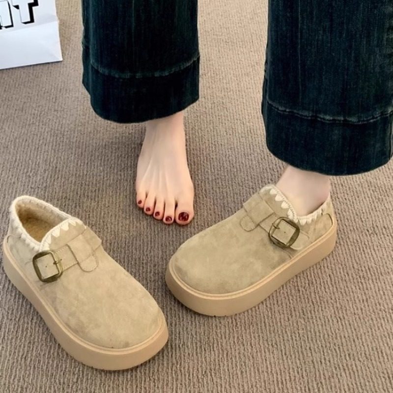 香港潮牌厚底加绒勃肯鞋女2025新款秋冬季豆豆乐福鞋保暖雪地靴低,淘宝优惠券,粉丝福利购,淘宝优惠卷