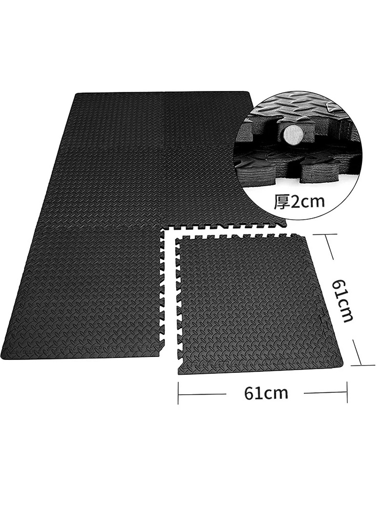 高档PROIRON/普力艾地板垫卧室塑料铺地瑜珈防滑跳绳隔音减震垫健-图1