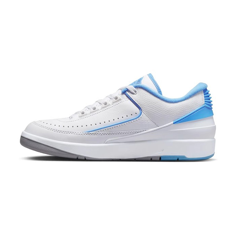 Air Jordan 2 Low AJ2 北卡蓝 白蓝低帮复古篮球鞋男 DV9956-104