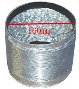 高级铝箔材质通风管通气管伸缩吸油烟管排烟管 直径160MM*3米