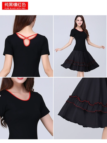 Длинная юбка, летний танцующий комплект для пожилых людей, длина миди, короткий рукав, для среднего возраста