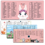 Водонепроницаемая мультяшная мышка, милый индивидуальный игровой настольный коврик, делается под заказ