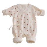 Комбинезон для новорожденных для младенца, осеннее тонкое хлопковое термобелье, боди для девочек, 03 мес.