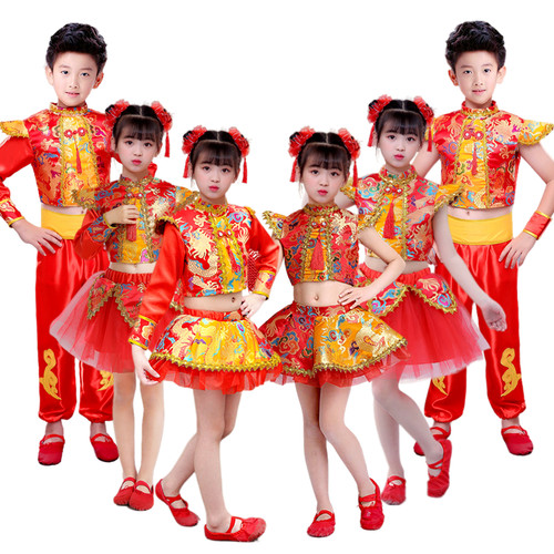 六一儿童冰糖葫芦表演服新年春节喜庆开门红幼儿中国结舞蹈演出服 - 图1