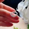 Natural jadeite ice ring clear water yellow and green double color