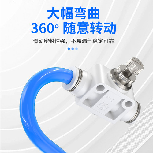 气动SA气管接头LSA4气路管道式节流阀PA6限流8调速12流量调节阀10 - 图1