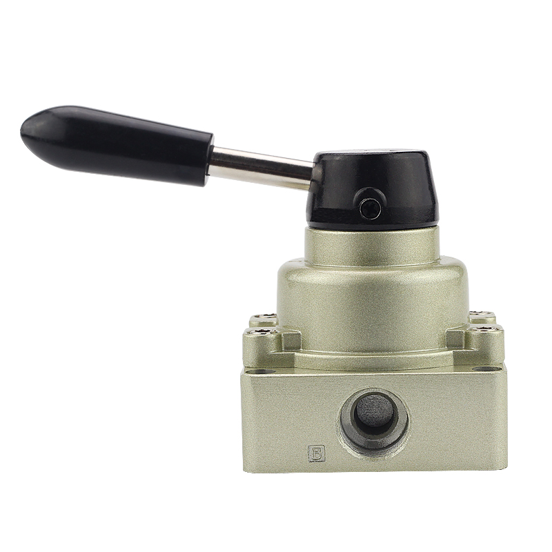 气动手动阀手转阀HV-02-03-04气缸控制换向开关HV200-02B/D手扳阀 - 图3