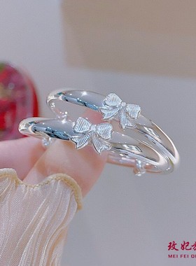 岁岁平安纯银手镯小孩子婴儿童镯