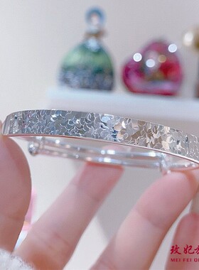 碎碎冰纯银手镯女时尚轻奢高级感