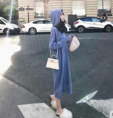 法式少女毛衣裙小清新灯笼袖连衣裙 jhmmsz服饰连衣裙