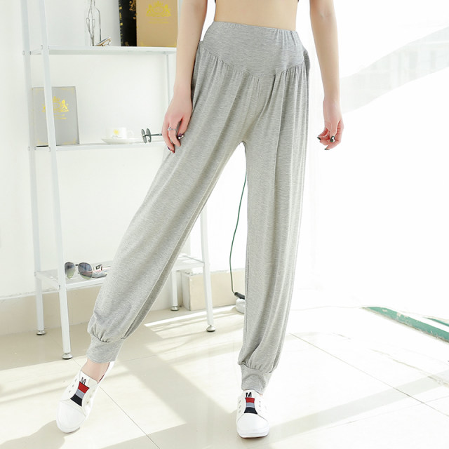 Modal yoga pants ເຕັ້ນແອວສູງ