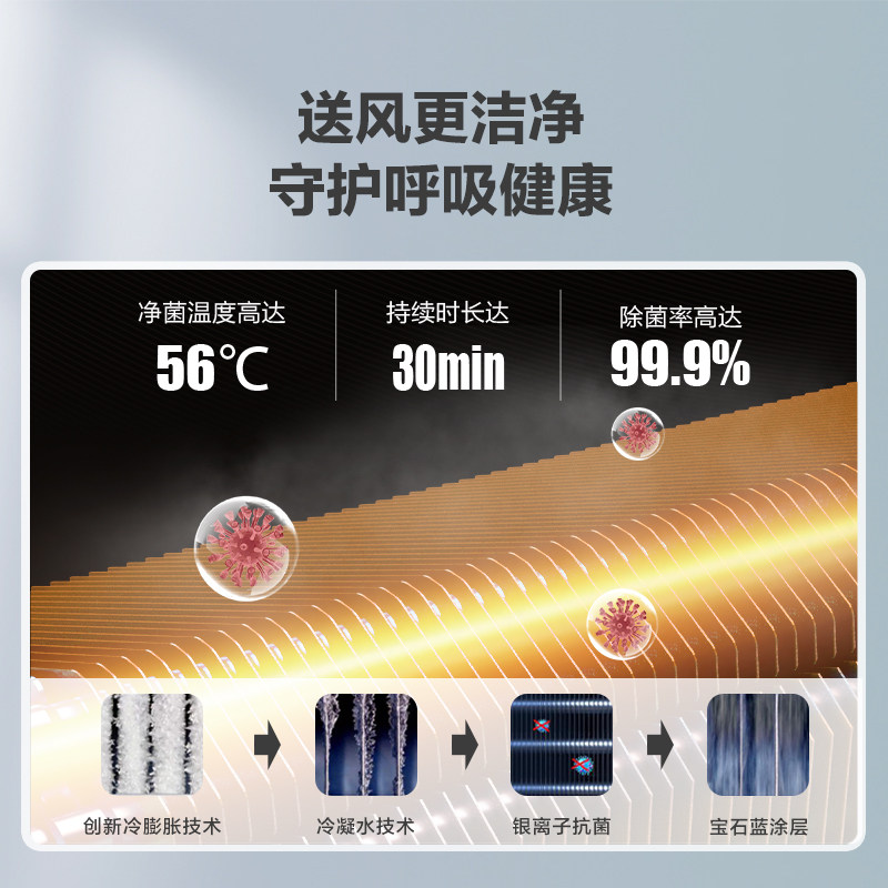 海尔大1.5匹空调挂机变频一级 海尔简橙空调