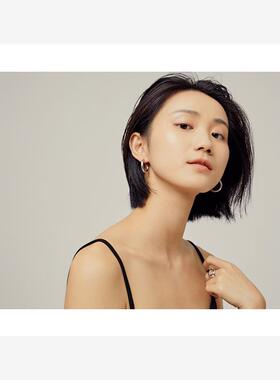 Wearring X Cassie 172 欧美大牌ins博主同款简约质感圈圈hoops耳