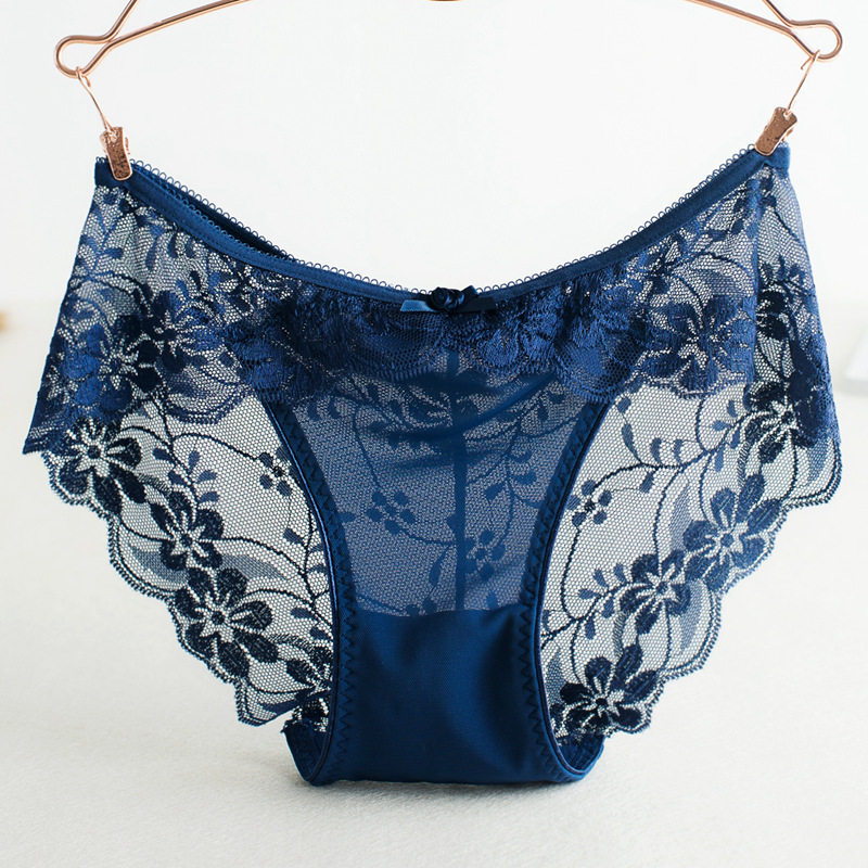日单 出口日本蕾丝面料无痕低腰内裤女感诱惑棉裆网纱三角短裤,淘宝优惠券,粉丝福利购,淘宝优惠卷